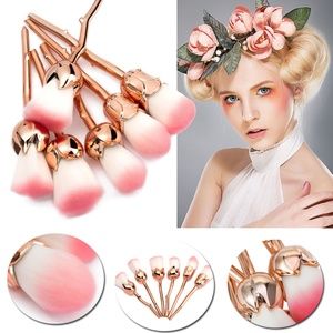 💝6PCS Rosegold Brushes💖